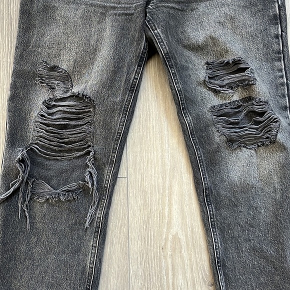 Dynamite black distressed straight leg jeans - Picture 3 of 6